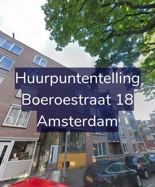 Foto gevel Huurpuntentelling voor Boeroestraat 18, Amsterdam
