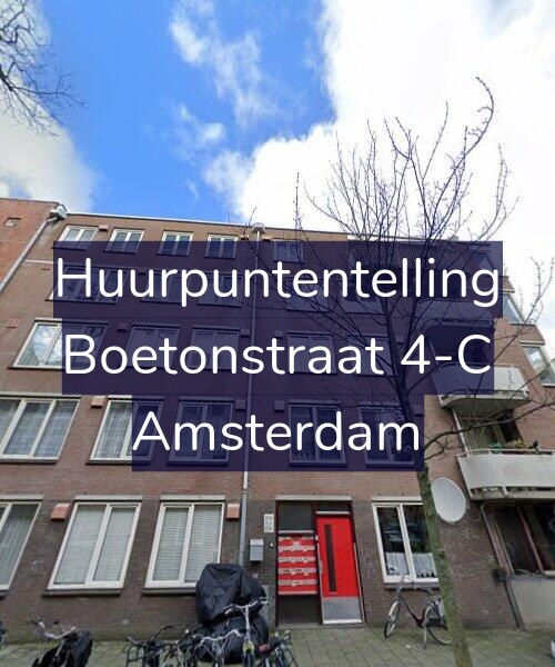 Foto gevel Huurpuntentelling voor Boetonstraat 4-C, Amsterdam