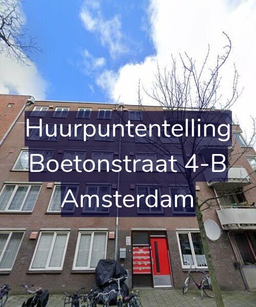 Foto gevel Huurpuntentelling voor Boetonstraat 4-B, Amsterdam