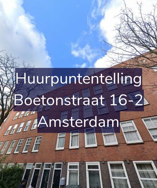 Foto gevel Huurpuntentelling voor Boetonstraat 16-2, Amsterdam