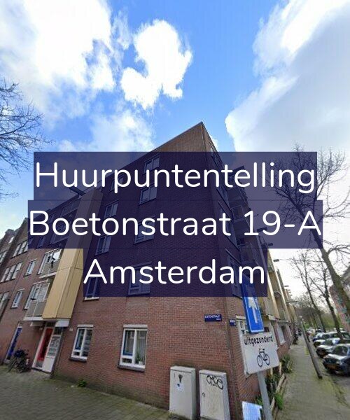 Foto gevel Huurpuntentelling voor Boetonstraat 19-A, Amsterdam