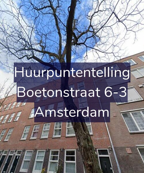 Foto gevel Huurpuntentelling voor Boetonstraat 6-3, Amsterdam