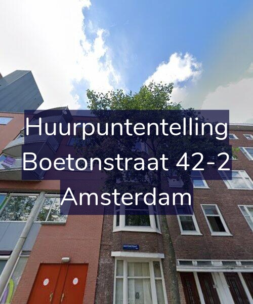 Foto gevel Huurpuntentelling voor Boetonstraat 42-2, Amsterdam