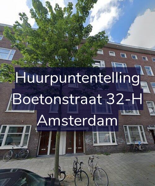 Foto gevel Huurpuntentelling voor Boetonstraat 32-H, Amsterdam