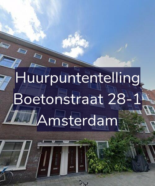 Foto gevel Huurpuntentelling voor Boetonstraat 28-1, Amsterdam