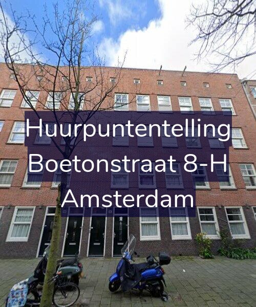 Foto gevel Huurpuntentelling voor Boetonstraat 8-H, Amsterdam