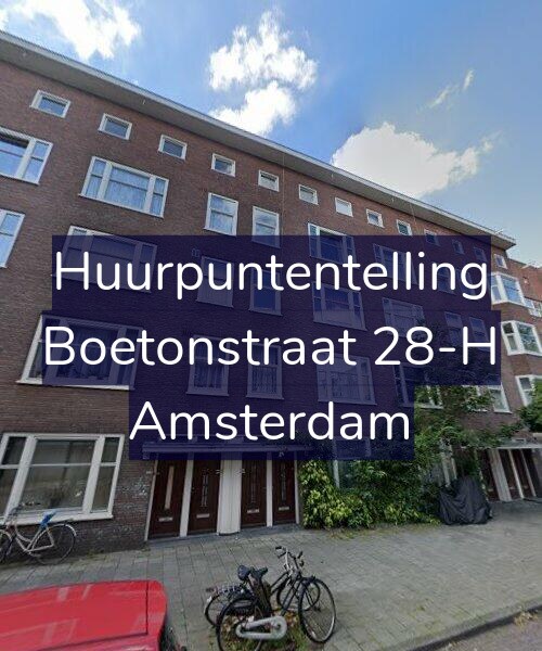 Foto gevel Huurpuntentelling voor Boetonstraat 28-H, Amsterdam