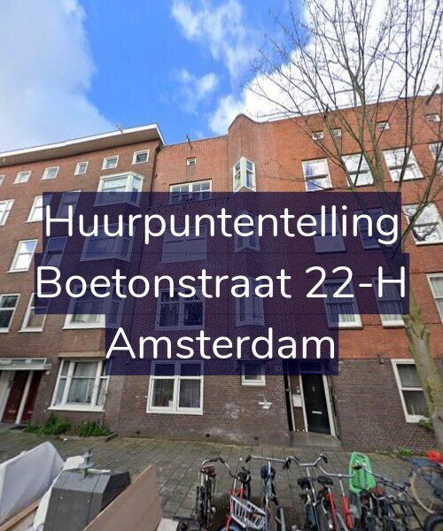 Foto gevel Huurpuntentelling voor Boetonstraat 22-H, Amsterdam