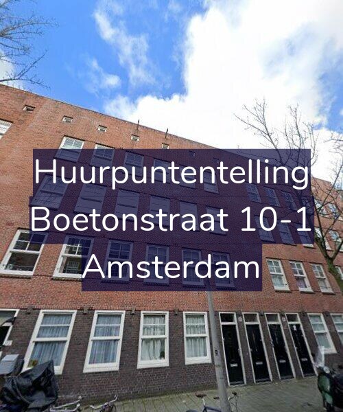 Foto gevel Huurpuntentelling voor Boetonstraat 10-1, Amsterdam