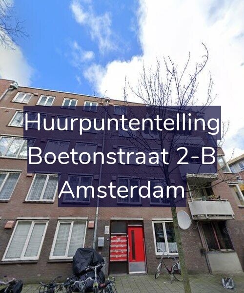 Foto gevel Huurpuntentelling voor Boetonstraat 2-B, Amsterdam