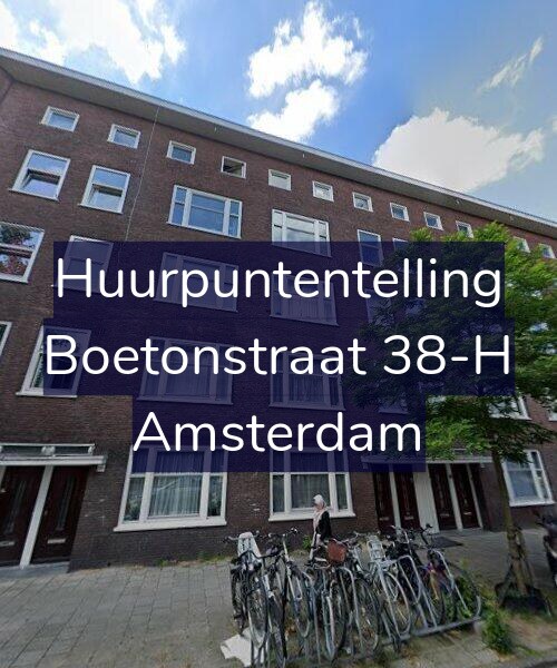 Foto gevel Huurpuntentelling voor Boetonstraat 38-H, Amsterdam