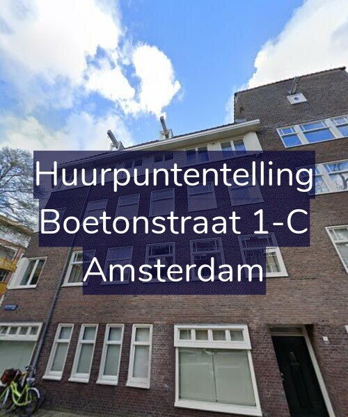 Foto gevel Huurpuntentelling voor Boetonstraat 1-C, Amsterdam