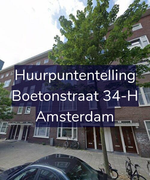 Foto gevel Huurpuntentelling voor Boetonstraat 34-H, Amsterdam