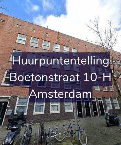 Foto gevel Huurpuntentelling voor Boetonstraat 10-H, Amsterdam
