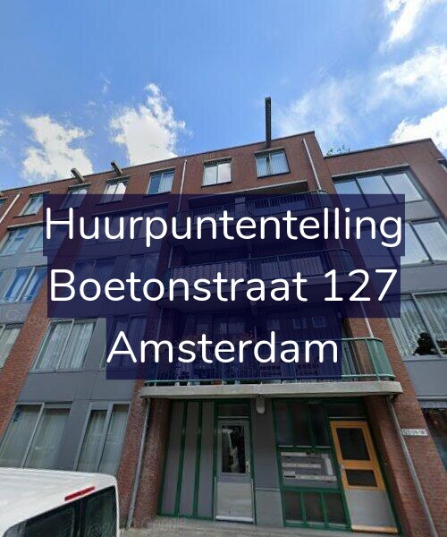 Foto gevel Huurpuntentelling voor Boetonstraat 127, Amsterdam