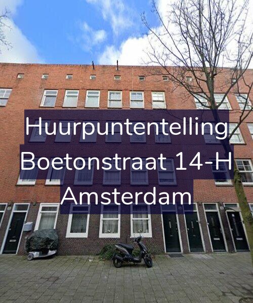 Foto gevel Huurpuntentelling voor Boetonstraat 14-H, Amsterdam