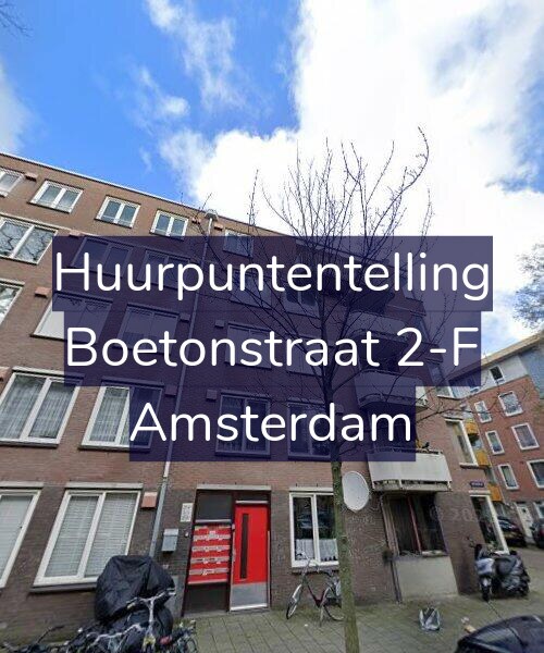Foto gevel Huurpuntentelling voor Boetonstraat 2-F, Amsterdam