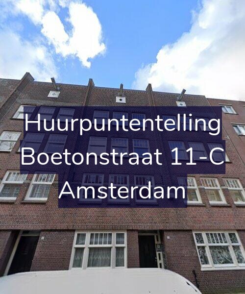 Foto gevel Huurpuntentelling voor Boetonstraat 11-C, Amsterdam