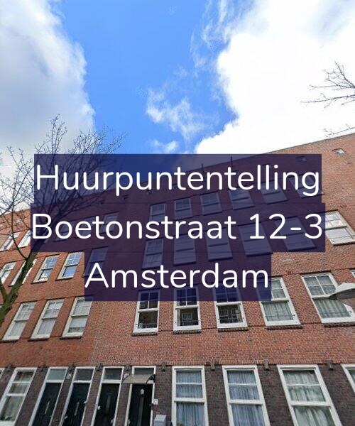 Foto gevel Huurpuntentelling voor Boetonstraat 12-3, Amsterdam