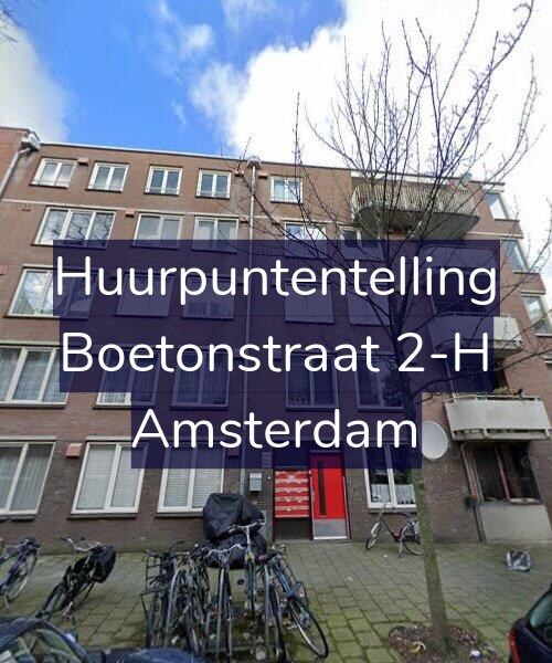 Foto gevel Huurpuntentelling voor Boetonstraat 2-H, Amsterdam