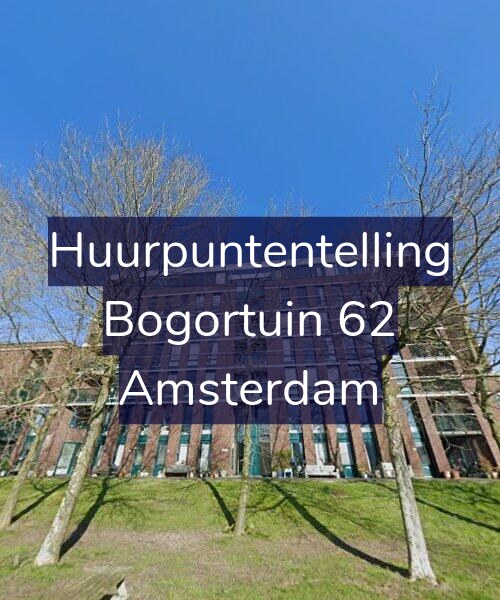 Foto gevel Huurpuntentelling voor Bogortuin 62, Amsterdam