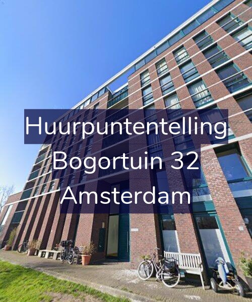 Foto gevel Huurpuntentelling voor Bogortuin 32, Amsterdam