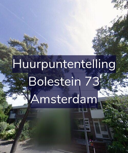 Foto gevel Huurpuntentelling voor Bolestein 73, Amsterdam