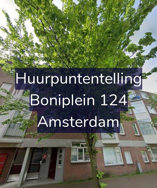 Foto gevel Huurpuntentelling voor Boniplein 124, Amsterdam