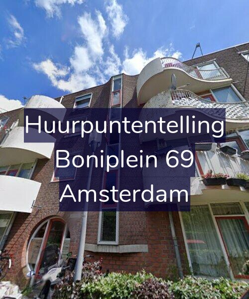 Foto gevel Huurpuntentelling voor Boniplein 69, Amsterdam