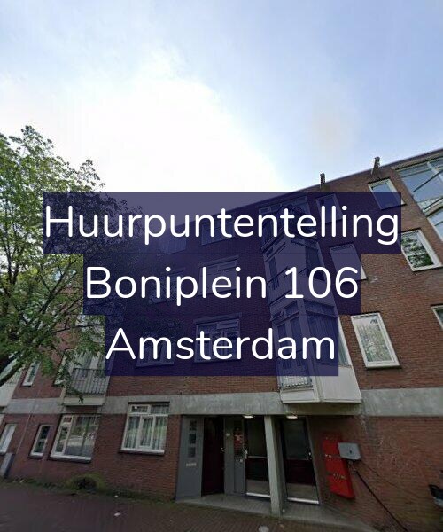Foto gevel Huurpuntentelling voor Boniplein 106, Amsterdam