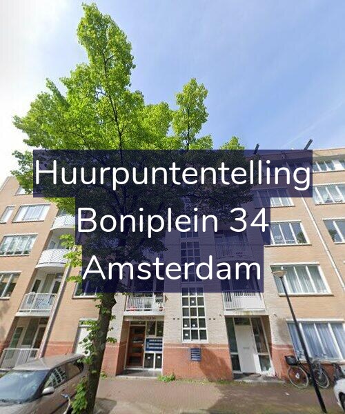 Foto gevel Huurpuntentelling voor Boniplein 34, Amsterdam