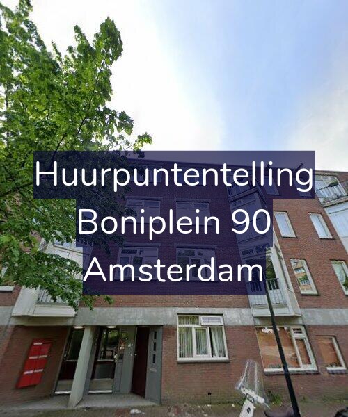 Foto gevel Huurpuntentelling voor Boniplein 90, Amsterdam