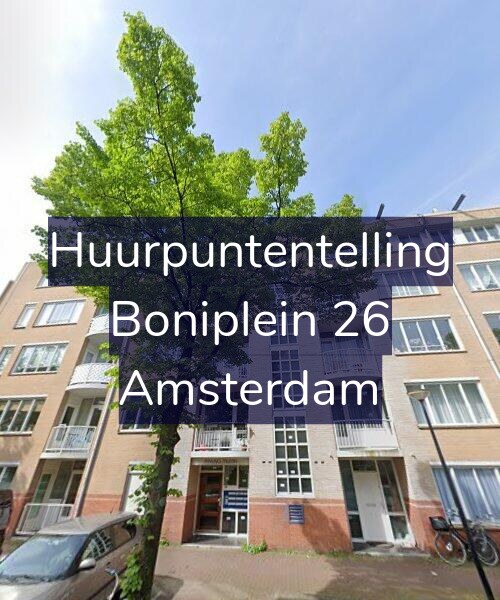 Foto gevel Huurpuntentelling voor Boniplein 26, Amsterdam