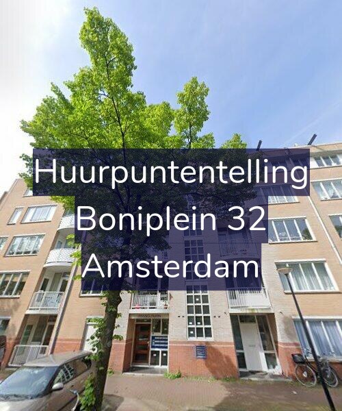 Foto gevel Huurpuntentelling voor Boniplein 32, Amsterdam