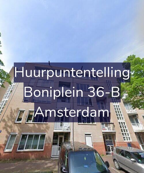 Foto gevel Huurpuntentelling voor Boniplein 36-B, Amsterdam