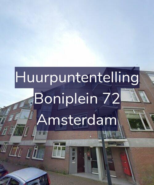 Foto gevel Huurpuntentelling voor Boniplein 72, Amsterdam