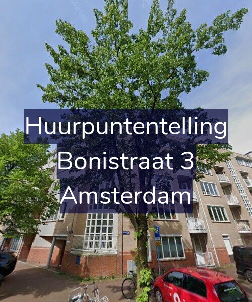 Foto gevel Huurpuntentelling voor Bonistraat 3, Amsterdam