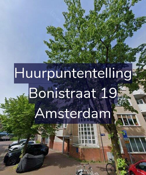 Foto gevel Huurpuntentelling voor Bonistraat 19, Amsterdam