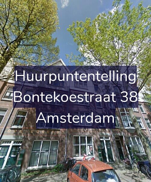 Foto gevel Huurpuntentelling voor Bontekoestraat 38, Amsterdam
