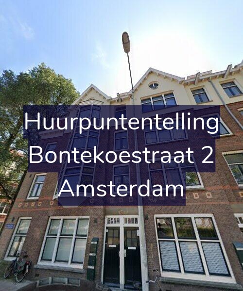 Foto gevel Huurpuntentelling voor Bontekoestraat 2, Amsterdam