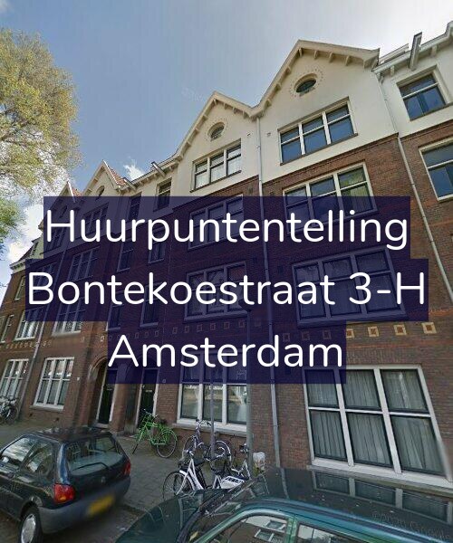 Foto gevel Huurpuntentelling voor Bontekoestraat 3-H, Amsterdam