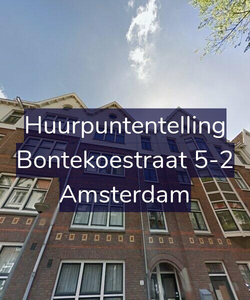 Foto gevel Huurpuntentelling voor Bontekoestraat 5-2, Amsterdam