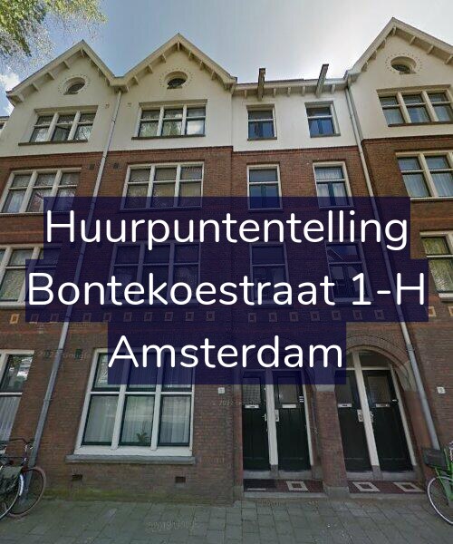 Foto gevel Huurpuntentelling voor Bontekoestraat 1-H, Amsterdam