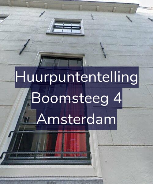 Foto gevel Huurpuntentelling voor Boomsteeg 4, Amsterdam