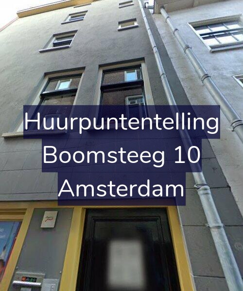Foto gevel Huurpuntentelling voor Boomsteeg 10, Amsterdam