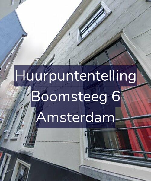 Foto gevel Huurpuntentelling voor Boomsteeg 6, Amsterdam