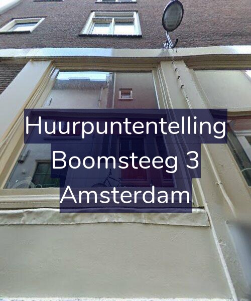 Foto gevel Huurpuntentelling voor Boomsteeg 3, Amsterdam