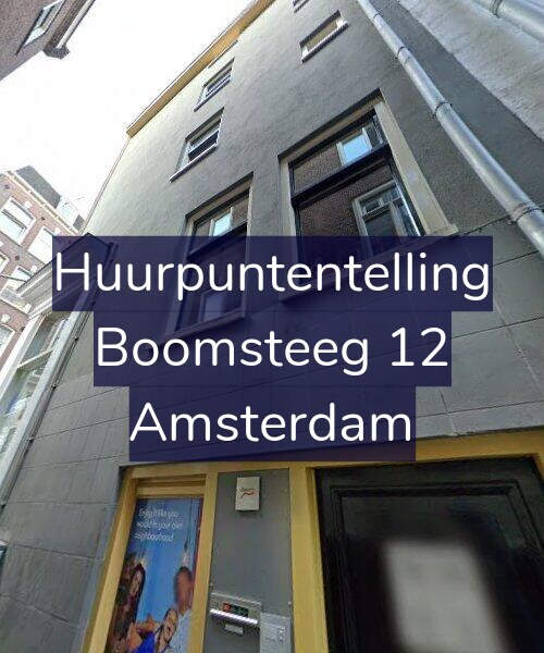 Foto gevel Huurpuntentelling voor Boomsteeg 12, Amsterdam