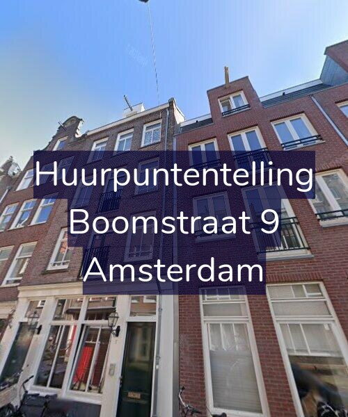 Foto gevel Huurpuntentelling voor Boomstraat 9, Amsterdam