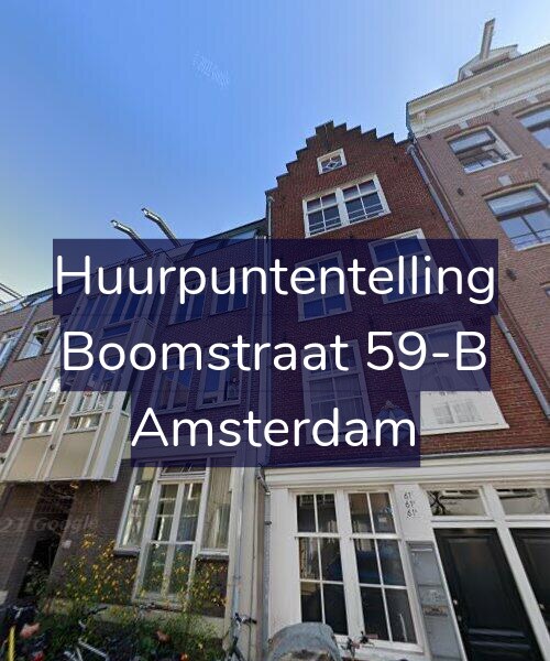 Foto gevel Huurpuntentelling voor Boomstraat 59-B, Amsterdam
